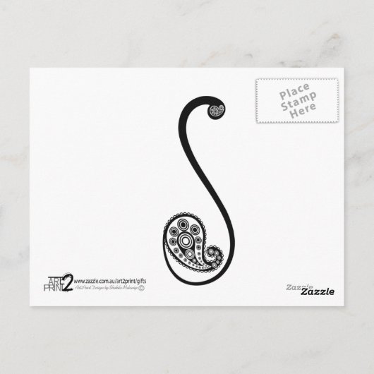 Boeddhistisch Briefkaart (Achterkant)