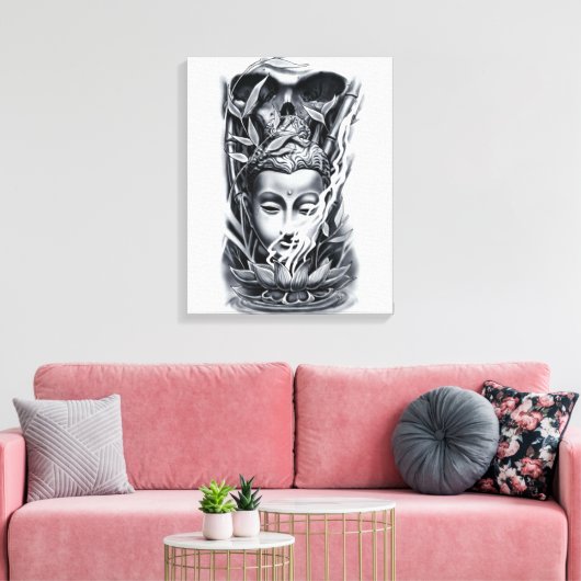 Boeddhistisch Canvas Afdruk (Insitu (Woonkamer))