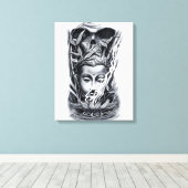 Boeddhistisch Canvas Afdruk (Insitu (Houten vloer))