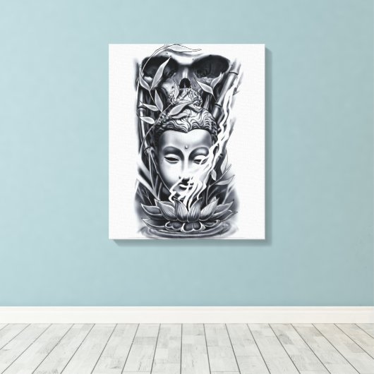 Boeddhistisch Canvas Afdruk (Insitu (Houten vloer))