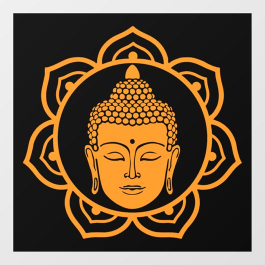 Boeddhistisch huis muurdecor raamsticker (Vel)