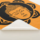 Boeddhistisch huisdecor sherpa deken (3/4)