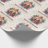 boeddhistisch kerstfeest cadeaupapier (Hoek)