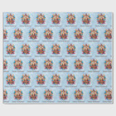 boeddhistisch kerstfeest cadeaupapier (Vlak)