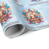 boeddhistisch kerstfeest cadeaupapier (Rol Hoek)
