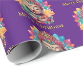 boeddhistisch kerstfeest cadeaupapier (Rol Hoek)