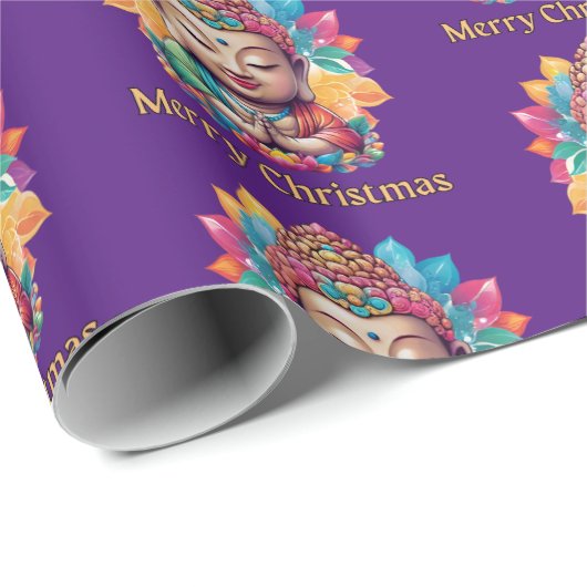 boeddhistisch kerstfeest cadeaupapier (Rol Hoek)