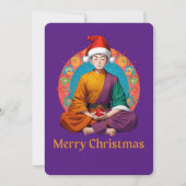 boeddhistisch kerstfeest feestdagenkaart (Voorkant)