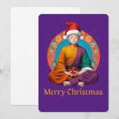 boeddhistisch kerstfeest feestdagenkaart (Voorkant / Achterkant)