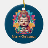 boeddhistisch kerstfeest keramisch ornament (Voorkant)