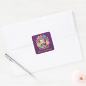 boeddhistisch kerstfeest vierkante sticker (Envelop)