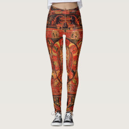 Boeddhistisch Mandala over compassie Leggings