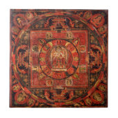 Boeddhistisch Mandala over compassie Tegeltje (Voorkant)