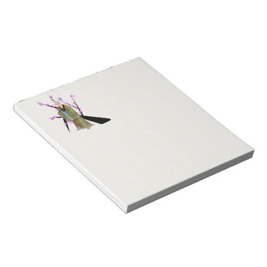 Boeddhistisch Monk Woman's Notitieblok (Schuin)