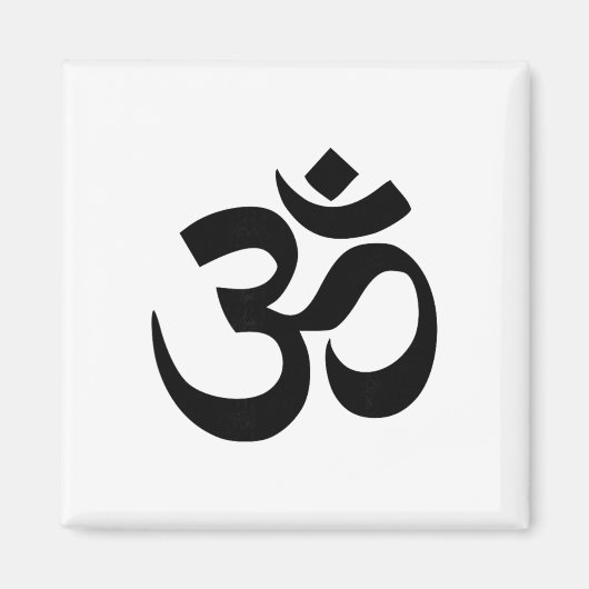 Boeddhistisch Om-symbool Magneet (Voorkant)