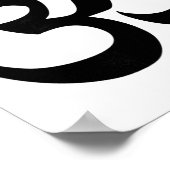 Boeddhistisch Om-symbool Poster (Hoek)