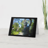 boeddhistisch standbeeld kaart (Voorkant)