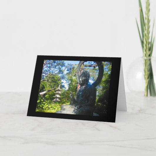 boeddhistisch standbeeld kaart (Voorkant)
