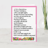 Boeddhistisch "we hebben een lamp in ons + H2Ocolo Bedankkaart (Voorkant)