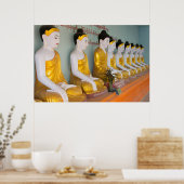 Boeddhistische beelden in Umin Thounzeh Poster (Keuken)
