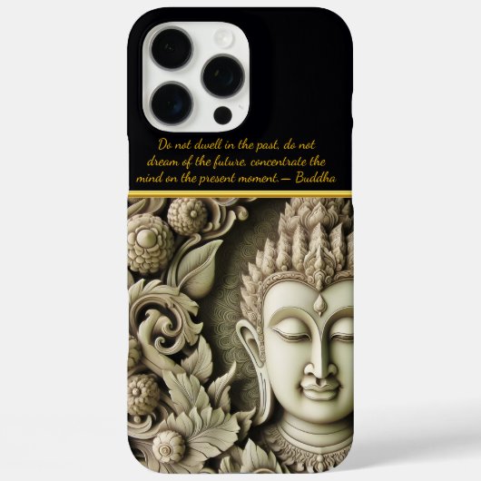 Boeddhistische beeldhouwkunst van een serene figuu Case-Mate iPhone case (Achterkant)