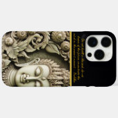 Boeddhistische beeldhouwkunst van een serene figuu Case-Mate iPhone case (Achterkant (horizontaal))