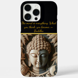 Boeddhistische blad en Orb Carving AI iPhone 16 Pro Max Hoesje