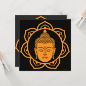 Boeddhistische Bodhi Dag Kaart (Voorkant / Achterkant in situ)