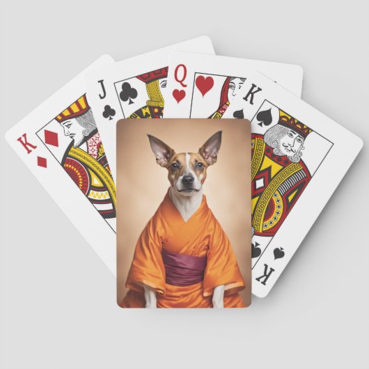 Boeddhistische Braziliaanse Terriër Pokerkaarten (Achterkant)