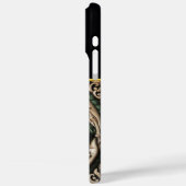 Boeddhistische Carving: Bladeren & Orbs AI Case-Mate iPhone Case (Achterkant / Links)