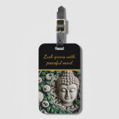 Boeddhistische Carving: ingewikkelde bladeren & Or Bagagelabel (Voorkant (verticaal))