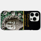 Boeddhistische Carving: ingewikkelde bladeren & Or Case-Mate iPhone Case (Achterkant (horizontaal))