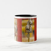 Boeddhistische cellen bij Doi Suthep Temple Tweekleurige Koffiemok (Center)