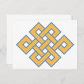 Boeddhistische Eindeloze Knoop Geluks Symbool Briefkaart (Voorkant / Achterkant)