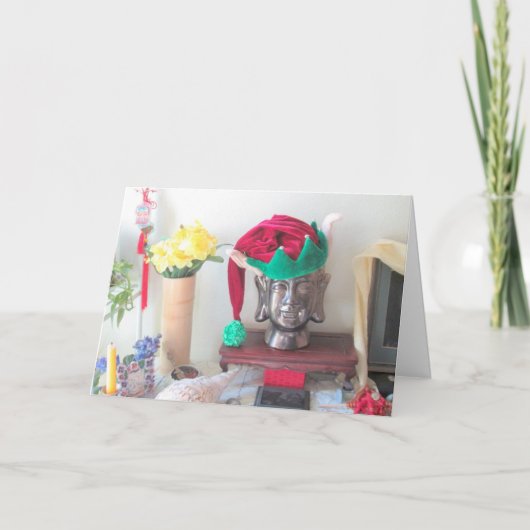 Boeddhistische Elf Kerst Kaart (Voorkant)