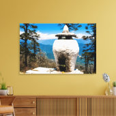 Boeddhistische eredienstsite canvas afdruk (Insitu (Woonkamer))