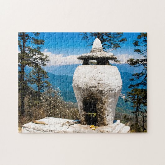 Boeddhistische eredienstsite legpuzzel (Horizontaal)