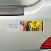 Boeddhistische gebedsmassa's met citaat van Boeddh Bumpersticker (Op auto)