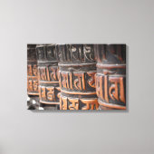 Boeddhistische gebedsmolen canvas print (Voorkant)