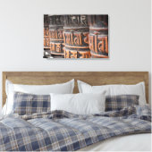 Boeddhistische gebedsmolen canvas print (Insitu (Slaapkamer))