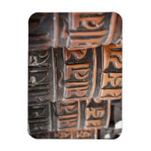 Boeddhistische gebedsmolen rechthoekige magneet (Verticaal)