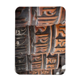 Boeddhistische gebedsmolen rechthoekige magneet