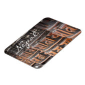 Boeddhistische gebedsmolen rechthoekige tekstmagne magneet (Linkerzijde)