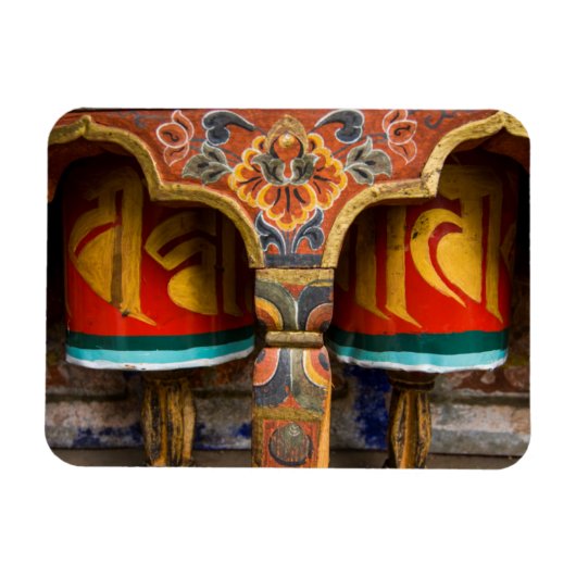 Boeddhistische gebedsrol, Bhutan Magneet (Horizontaal)