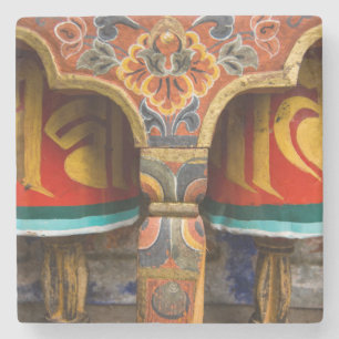 Boeddhistische gebedsrol, Bhutan Stenen Onderzetter