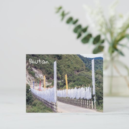 Boeddhistische gebedsvaantjes - Bhutan Briefkaart (Staand voorkant)