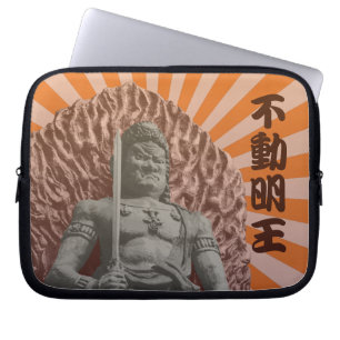 Boeddhistische Godheid Fudo Myo-o Japans Pop Kunst Laptop Sleeve
