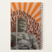 Boeddhistische Godheid Fudo Myo-o Pop Kunst Notitieboek (Achterkant)