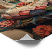 Boeddhistische Godin Quan Yin Portret Schilderkuns Poster (Hoek)