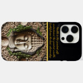 Boeddhistische gravure van bladeren en orbs. Gener Case-Mate iPhone Case (Achterkant (horizontaal))